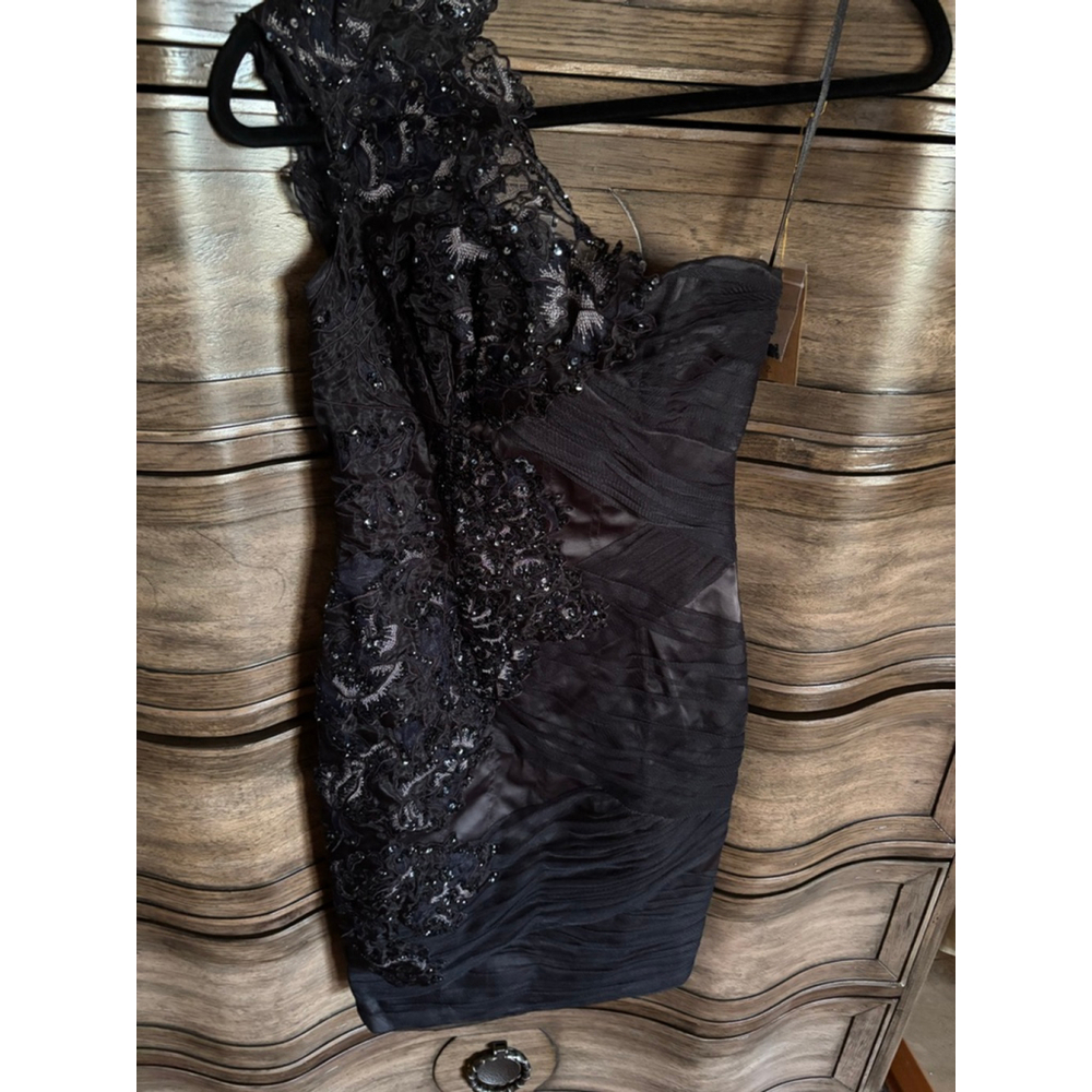 Mandalay size 2 navy and black lace dress nwt